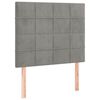 vidaXL Bettgestell ohne Matratze Hellgrau 90x190 cm Samt