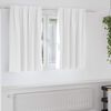 vidaXL Verdunkelungs-Vorh&auml;nge mit Ringen 2 pcs Hellwei&szlig; 140 x 140 cm