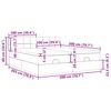 vidaXL Ottoman-Bett mit Matratzen Hellgrau 200x200 cm Samt
