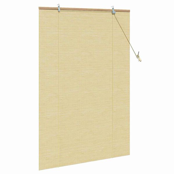 vidaXL Rollo mit Vorh&auml;ngen Natur 110 x 160 cm Bambus