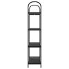 vidaXL B&uuml;cherregal Schwarz Eichen-Optik 80 x 30 x 146 cm Holzwerkstoff