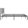 vidaXL Bettgestell mit Kopfteil Metall Schwarz 193x203 cm