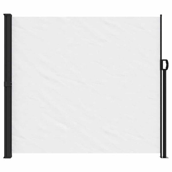 vidaXL Seitenmarkise Ausziehbar Wei&szlig; 180x600 cm