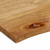 vidaXL Tischplatte mit Baumkante 120x60x2,5 cm Massivholz Mango
