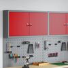 vidaXL Werkzeugschrank mit Regal Rot und Grau 50 x 20 x 55 cm