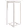 vidaXL Bartisch Wei&szlig; 60x60x110 cm Massivholz Kiefer