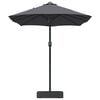 vidaXL Gartenparasol Anthrazit 385 x 209 x 244 cm Stoff