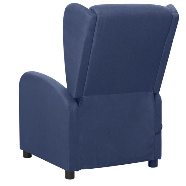 vidaXL Massagesessel Blau Stoff