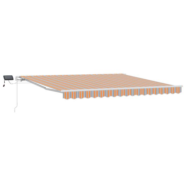 vidaXL Einziehbare Markise mit Mehrfarbig 400 x 300 cm Stoff