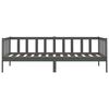 vidaXL Tagesbett Grau Massivholz Kiefer 90x200 cm