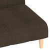 vidaXL Schlafsofa 2-Sitzer Dunkelbraun Stoff