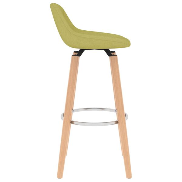 vidaXL Barhocker 2 Stk. Gr&uuml;n Stoff