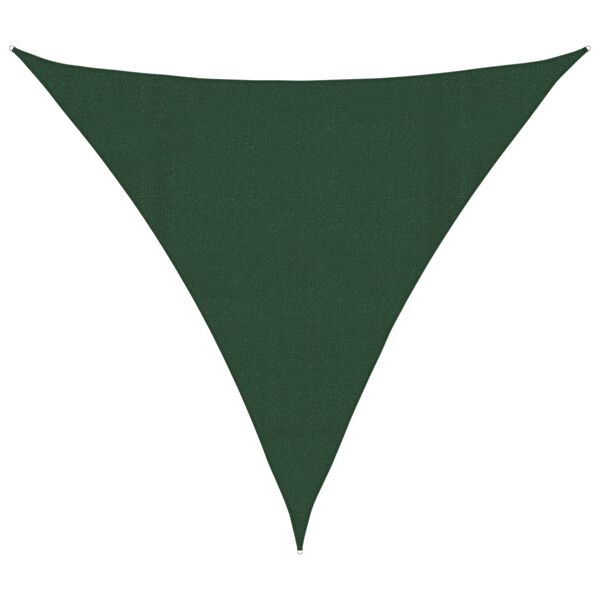 vidaXL Sonnensegel 160 g/m&sup2; Dunkelgr&uuml;n 4,5x4,5x4,5 m HDPE