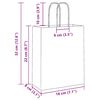 vidaXL Papiertragetaschen 250 Stk. mit Henkeln Blau 18x8x22 cm