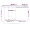 vidaXL Couchtisch Schwarz 50x50x36 cm Holzwerkstoff