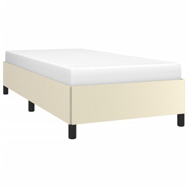 vidaXL Bettgestell Creme 80x200 cm Kunstleder