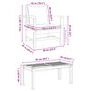 vidaXL Gartensofa-set 5 pcs Natur Massivholz Teak