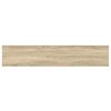 vidaXL Schweberegal Eichen-Optik und Wei&szlig; 120x23,5x3,8 cm MDF