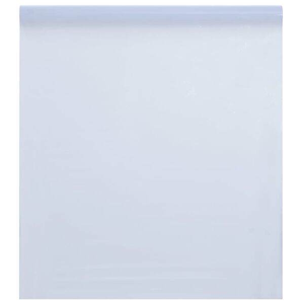vidaXL Fensterfolie Statisch Matt Wei&szlig; 90x500 cm PVC