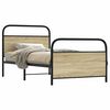 vidaXL Bettgestell ohne Matratze 100x190 cm Sonoma-Eiche Holzwerkstoff
