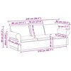 vidaXL Sofa Blau Gesamtabmessungen: 245 x 82 x 80 cm (B x T x H) Samt