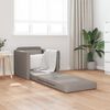 vidaXL Schlafsofa 60cm Taupe Stoff
