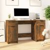 vidaXL Schreibtisch mit Beistellschrank R&auml;uchereiche Holzwerkstoff