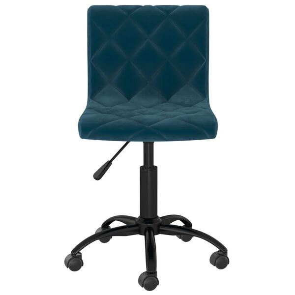 vidaXL Esszimmerst&uuml;hle 2 Stk. Drehbar Blau Samt