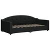 vidaXL Tagesbett Ausziehbar mit Schubladen Schwarz 90x190 cm Stoff