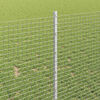 vidaXL Zaun mit Pfosten Silber 1 x 10 m Stahl