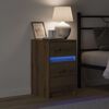 vidaXL Nachttisch Artisan-Eiche 38 x 34 x 61 cm Holzwerkstoff