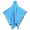vidaXL Regenponcho mit Kapuze 2-in-1-Design Blau 223x145 cm