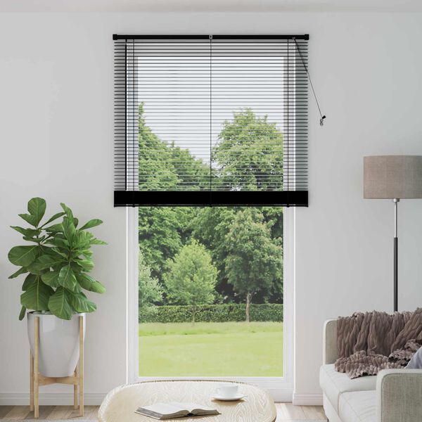vidaXL Venetianer Jalousie Verstellbar Schwarz 213 x 120 cm PVC