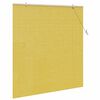 vidaXL Rollo mit Vorh&auml;ngen Gelb 150 x 160 cm Bambus