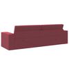 vidaXL Schlafsofa 200cm Weinrot Stoff