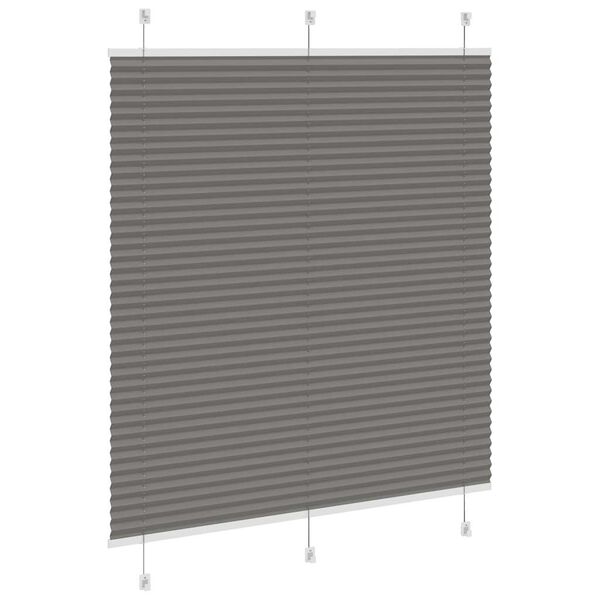 vidaXL Plissee Anthrazit 115x150 cm Stoffbreite 114,4 cm Polyester