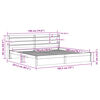 vidaXL Bettgestell mit Kopfteil ohne Matratze 180x200 cm