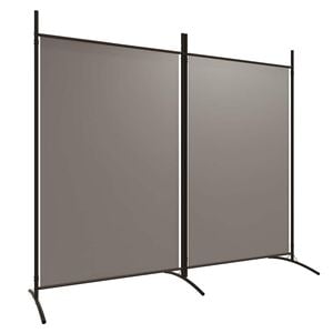 vidaXL 2-tlg. Paravent Anthrazit 175x180 cm Stoff