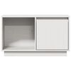 vidaXL TV-Schrank Weiß 74x35x44 cm Massivholz Kiefer