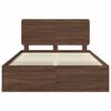 vidaXL Bettrahmen Braun Eichen-Optik 140 x 200 cm Massives Kiefernholz