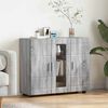 vidaXL Sideboard mit Tür Grau Sonoma 55,5 x 29 x 100 cm Holzwerkstoff