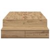 vidaXL Aufbewahrungsbettgestell Artisan-Eiche 90 cm Holzwerkstoff