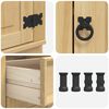vidaXL Schrank SKI Honigbraun 40 x 46 x 81.5 cm Massives Kiefernholz