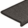 vidaXL Treppenmatten Selbstklebend Sisal 15 Stk. 65x21x4 cm Anthrazit