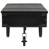 vidaXL Couchtisch mit Rollen Schwarz 110x52x43 cm Holzwerkstoff