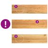 vidaXL Treppenstufen 4 Stk. Hellbraun 100x30x2 cm Massivholz Eiche