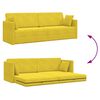 vidaXL Boden-Sofa-Bett 200cm Gelb Samt