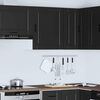 vidaXL K&uuml;chen-H&auml;ngeschrank Porto Schwarz Holzwerkstoff