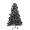 vidaXL K&uuml;nstlicher Weihnachtsbaum Gr&uuml;n 120 cm PVC, Plastik und Stahl