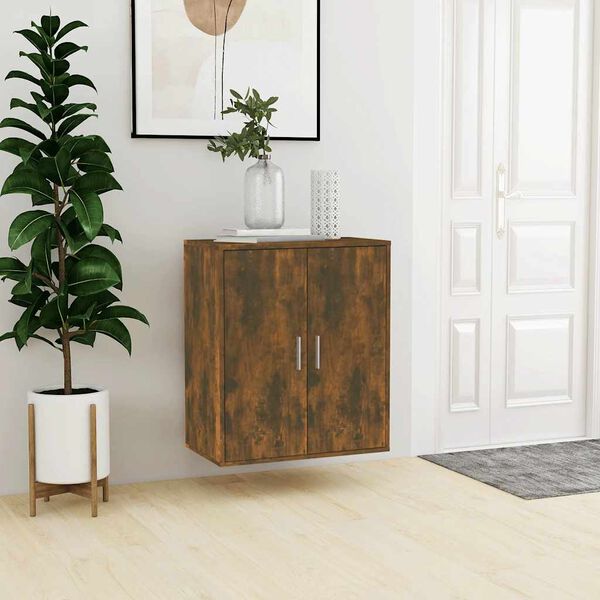vidaXL Schuhschrank R&auml;uchereiche 60x35x70 cm Holzwerkstoff